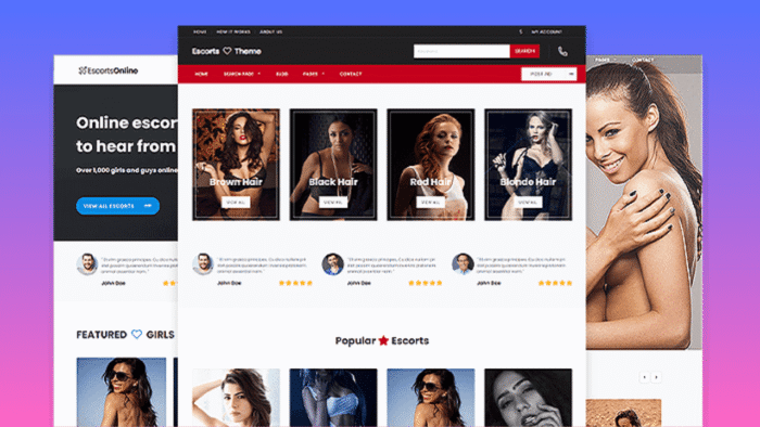 Escorts WordPress Theme uescort, escorta or bedpage - Premiumpress - Image 1
