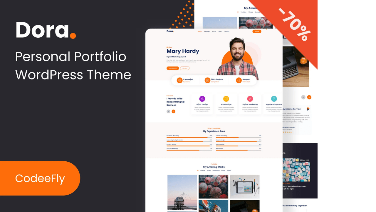 Dora – Personal Portfolio WordPress Theme