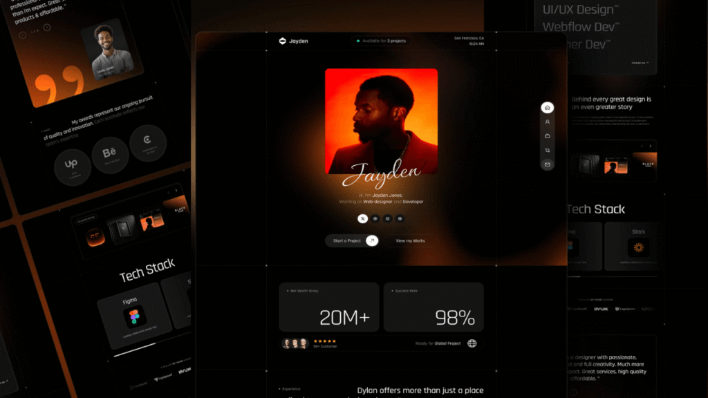 Jayden – Personal Portfolio WordPress Theme Free Download