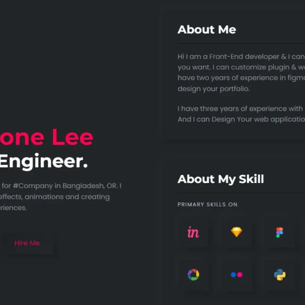 Portfolio For Software Engineer