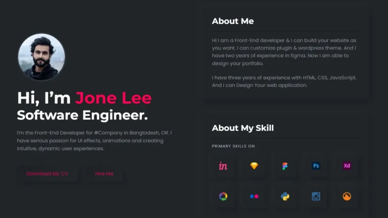 Portfolio For Software Engineer