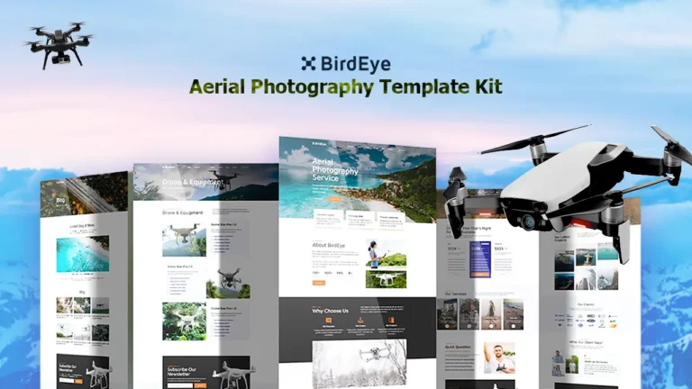 Elementor Template For Drone Photography