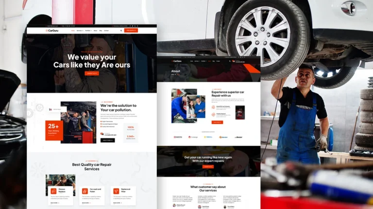 Elementor Template For Car Repair