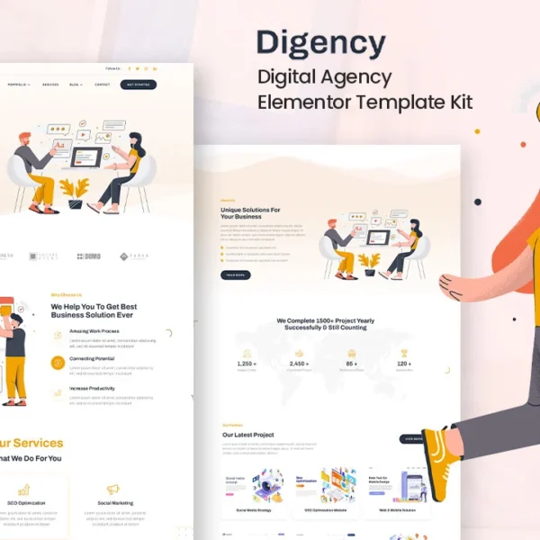 Elementor Template For SEO Agency