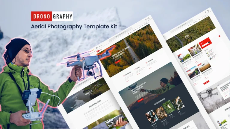 Elementor Template For Drone Photography Service