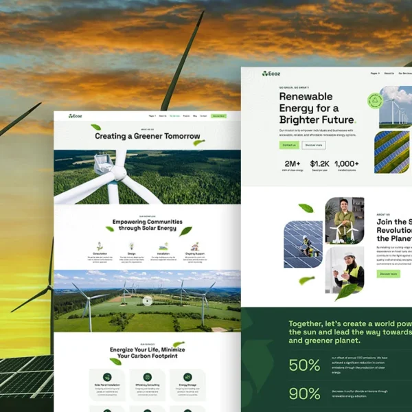 Elementor Template For Solar Energy