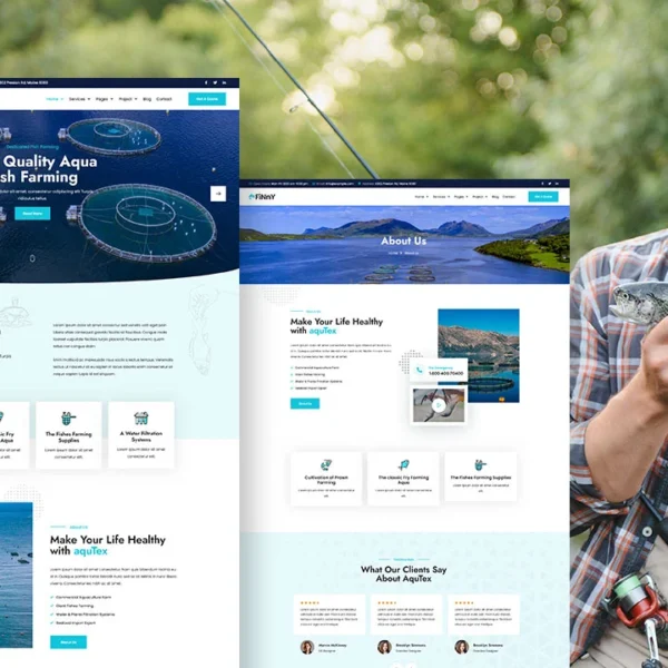 Elementor Template For Fishery