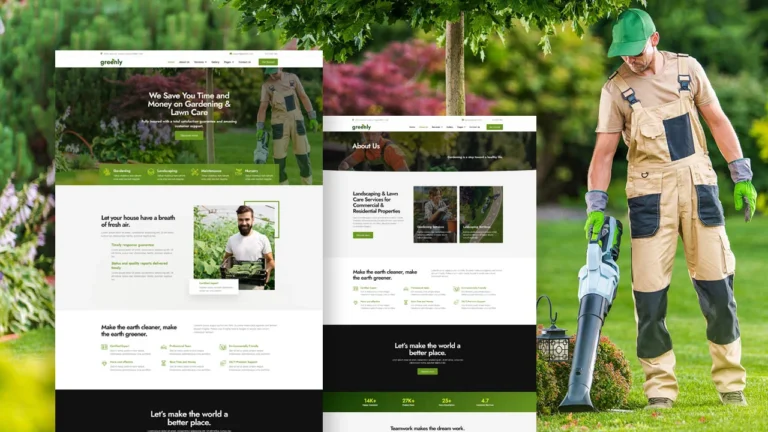 Elementor Template For Lawn Care