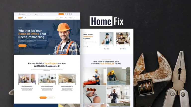 Elementor Template For Home Improvement