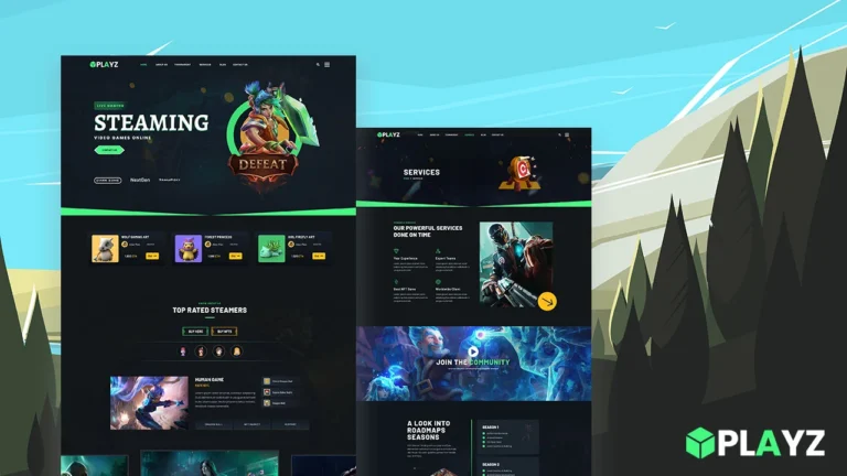 Elementor Template For Video Games Online Website