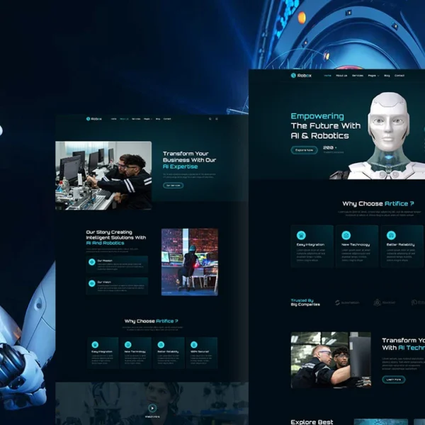 Elementor Template For Ai Robotics