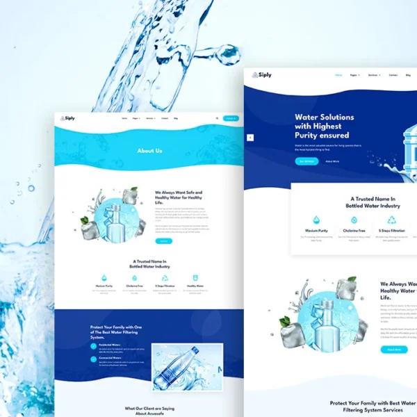 Elementor Template For Drinking Water Delivery