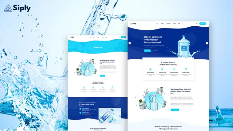 Elementor Template For Drinking Water Delivery