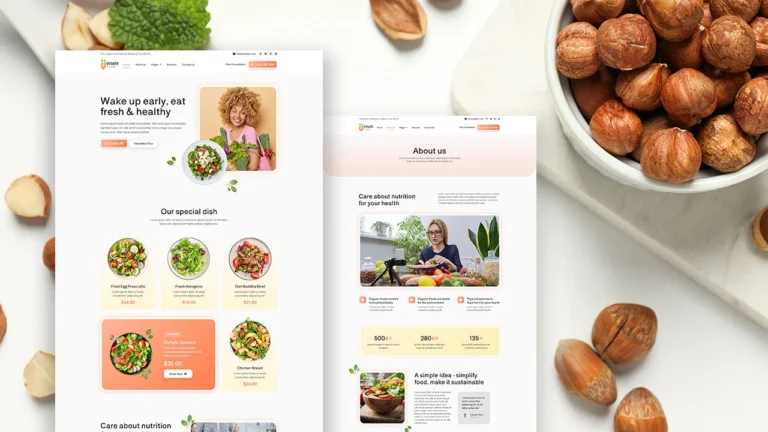 Elementor Template For Healthy Food