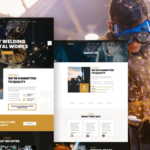 Elementor Template For Welding Services