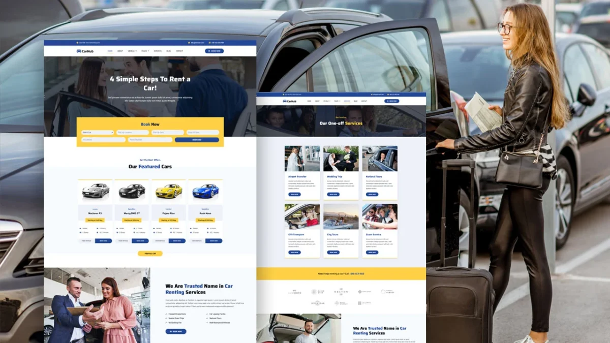 Elementor Template For Car Rental