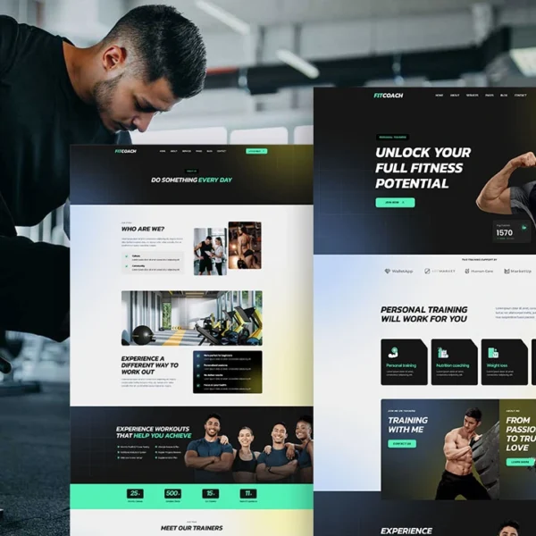 Elementor Template For Personal Trainer