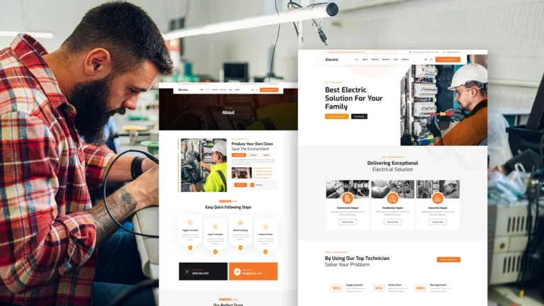 Elementor Template For Electrical Services