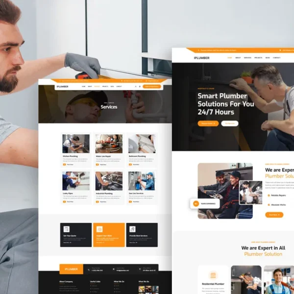 Elementor Template For Plumbing Services