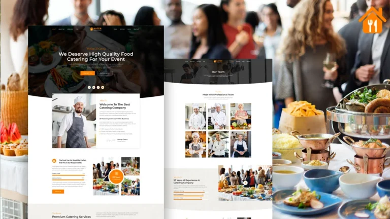 Elementor Template For Catering Services