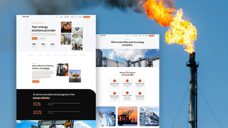 Elementor Template For Oil and Gas Industry