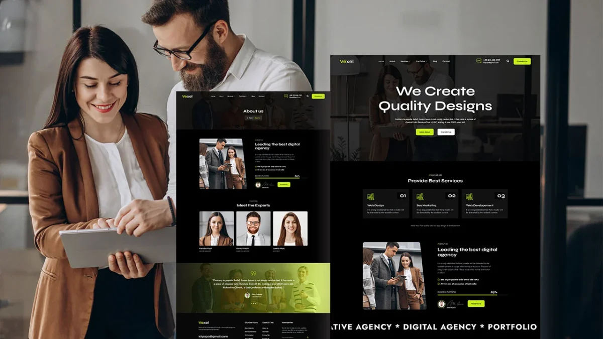 Elementor Template For Web Design Agency