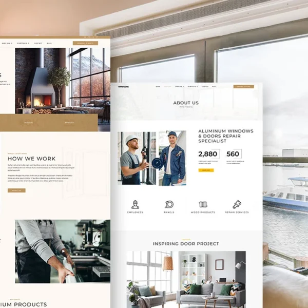 Elementor Template For Windows and Doors Services