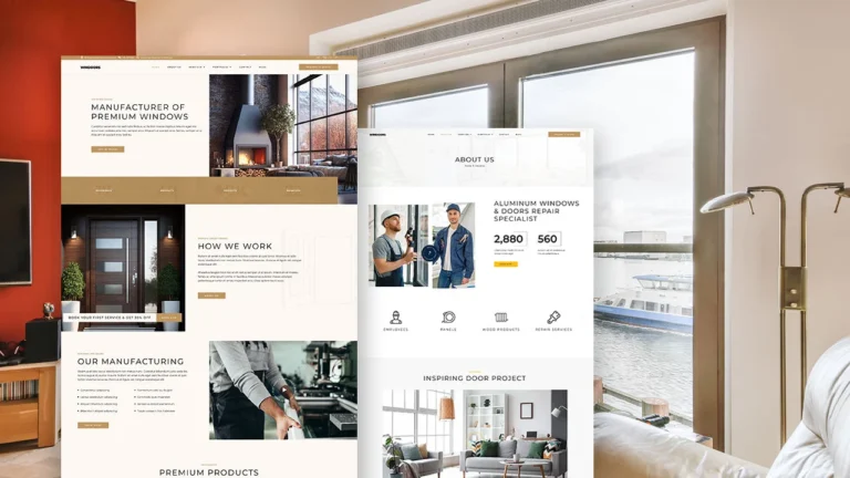 Elementor Template For Windows and Doors Services