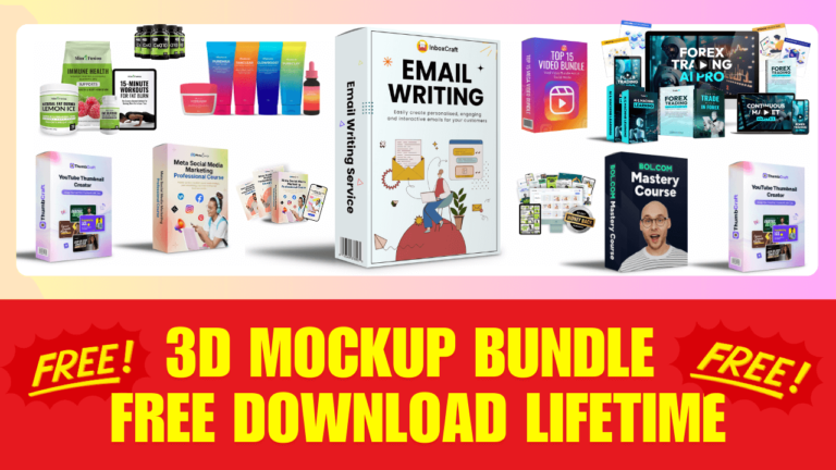 Ultimate 3D Mockup Bundle Multi Device Mockup Product Mockup Course Mockup
