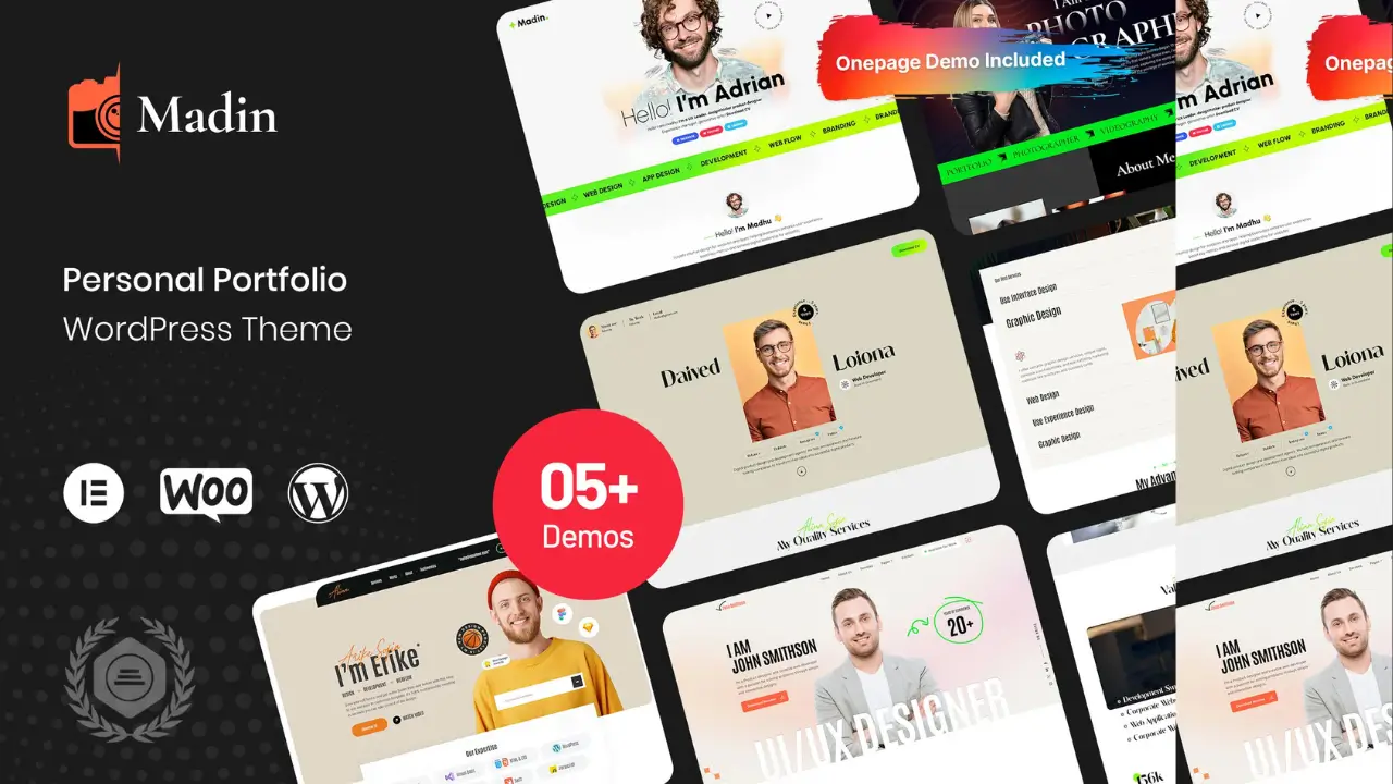 Madin - Personal Portfolio WordPress Theme (1)