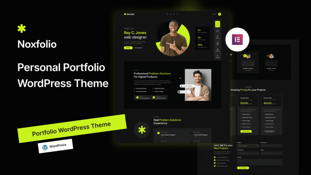 Noxfolio - Portfolio Resume WordPress Theme